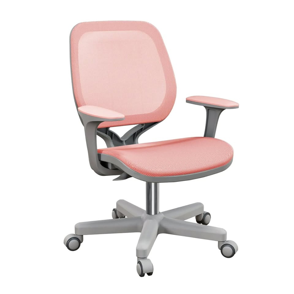 Vinsetto Small Mesh Office Chair with Castors - Pink
