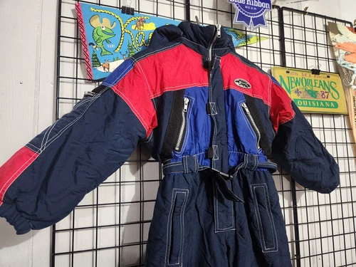 SEARS One Piece Vintage Snowsuit Youth Kids Size 6  1990 🏈 - photo 2