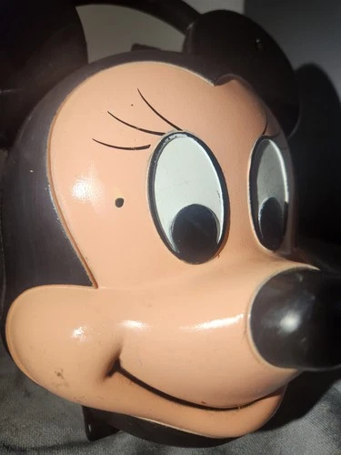 Vintage 80s Minnie Mouse Head Plastic Lunch Box by Aladdin USA - photo 4