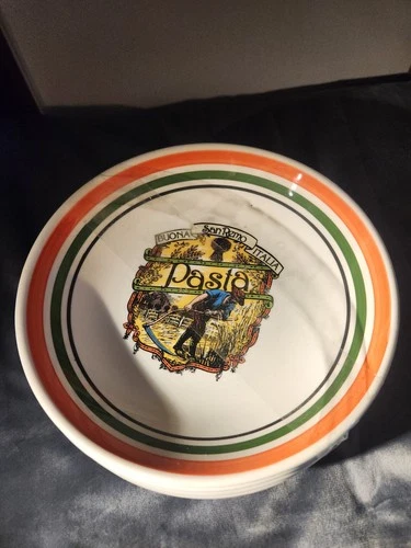 Vintage HIMARK Serving Pasta Bowl San Remo Buona Italia 🏈