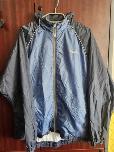 Vintage Reebok Jacket Men XL Navy Windbreaker Track Suit 🏈