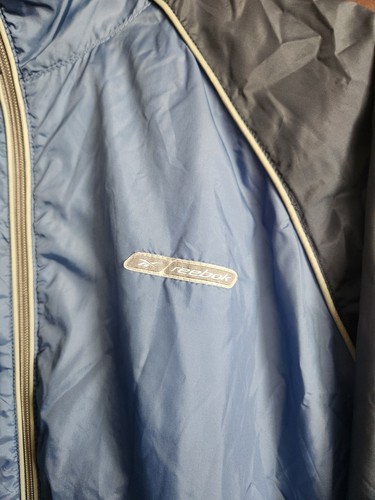 Vintage Reebok Jacket Men XL Navy Windbreaker Track Suit 🏈 - photo 2