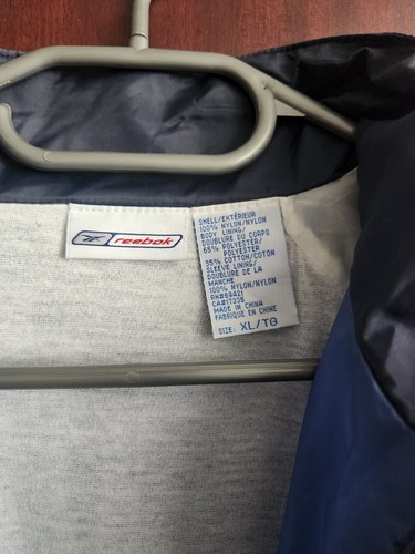 Vintage Reebok Jacket Men XL Navy Windbreaker Track Suit 🏈 - photo 4