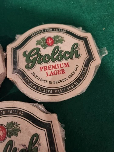Vintage Grolsch Beer Coasters - 3 Sealed Packs 🏈 - photo 2
