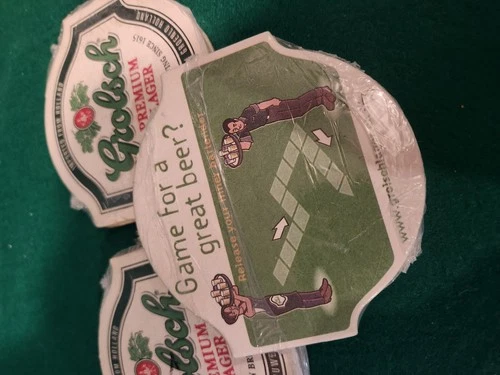 Vintage Grolsch Beer Coasters - 3 Sealed Packs 🏈 - photo 5