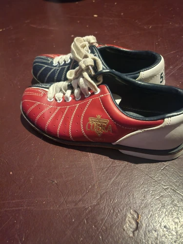 Team COBRA TCR-1 Red-White-Blue Bowling Shoes Size 5 1/2 - photo 2