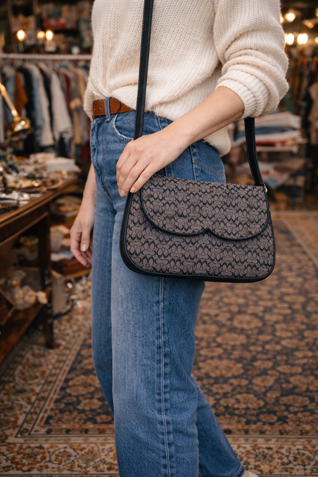 Vintage Coach Jacquard Crossbody Bag - photo 4