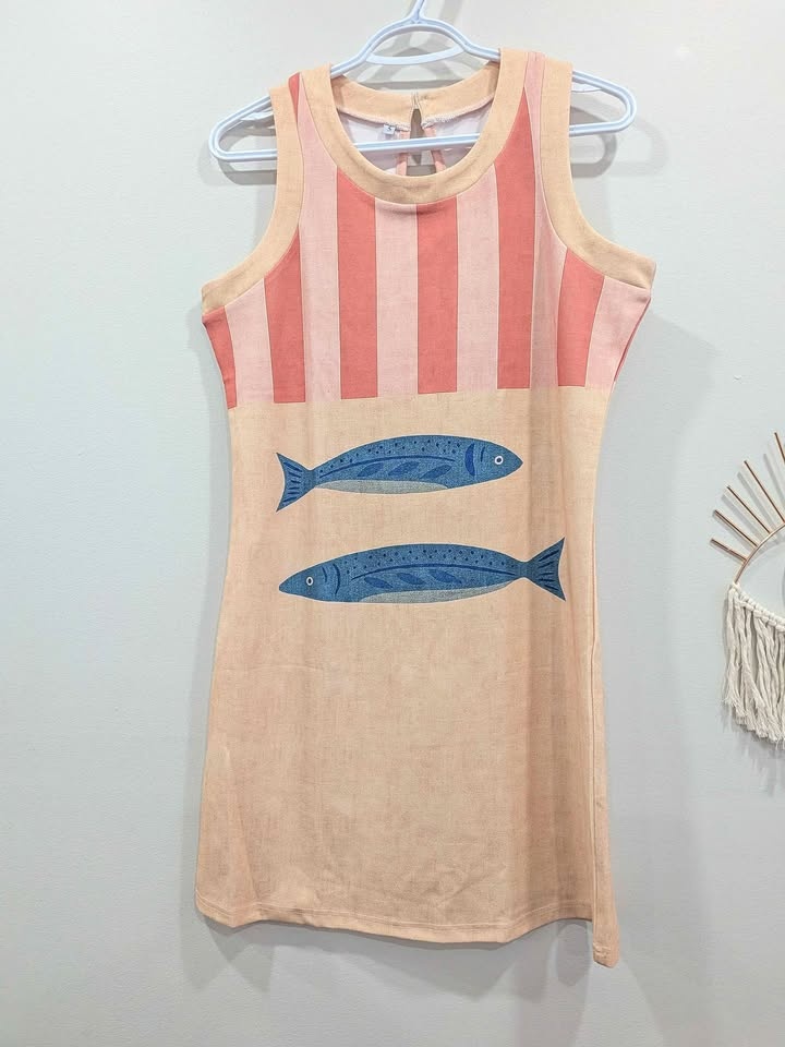 New beautiful sardines vacation dress