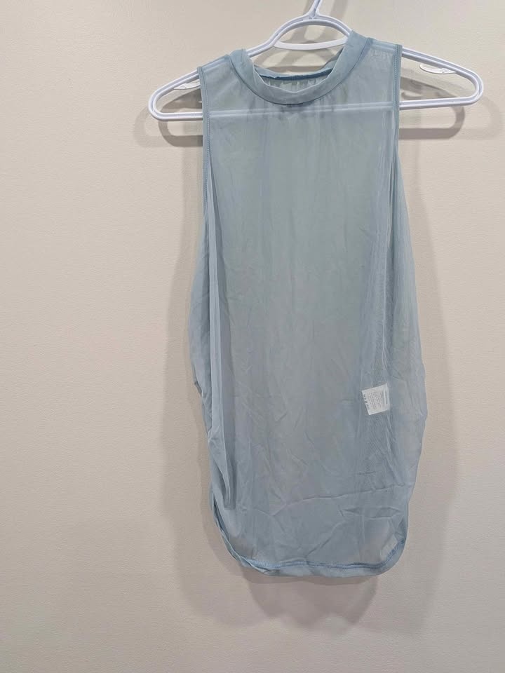 Plus Size Mesh Net Top with Stretch Sides (Maternity Friendly)