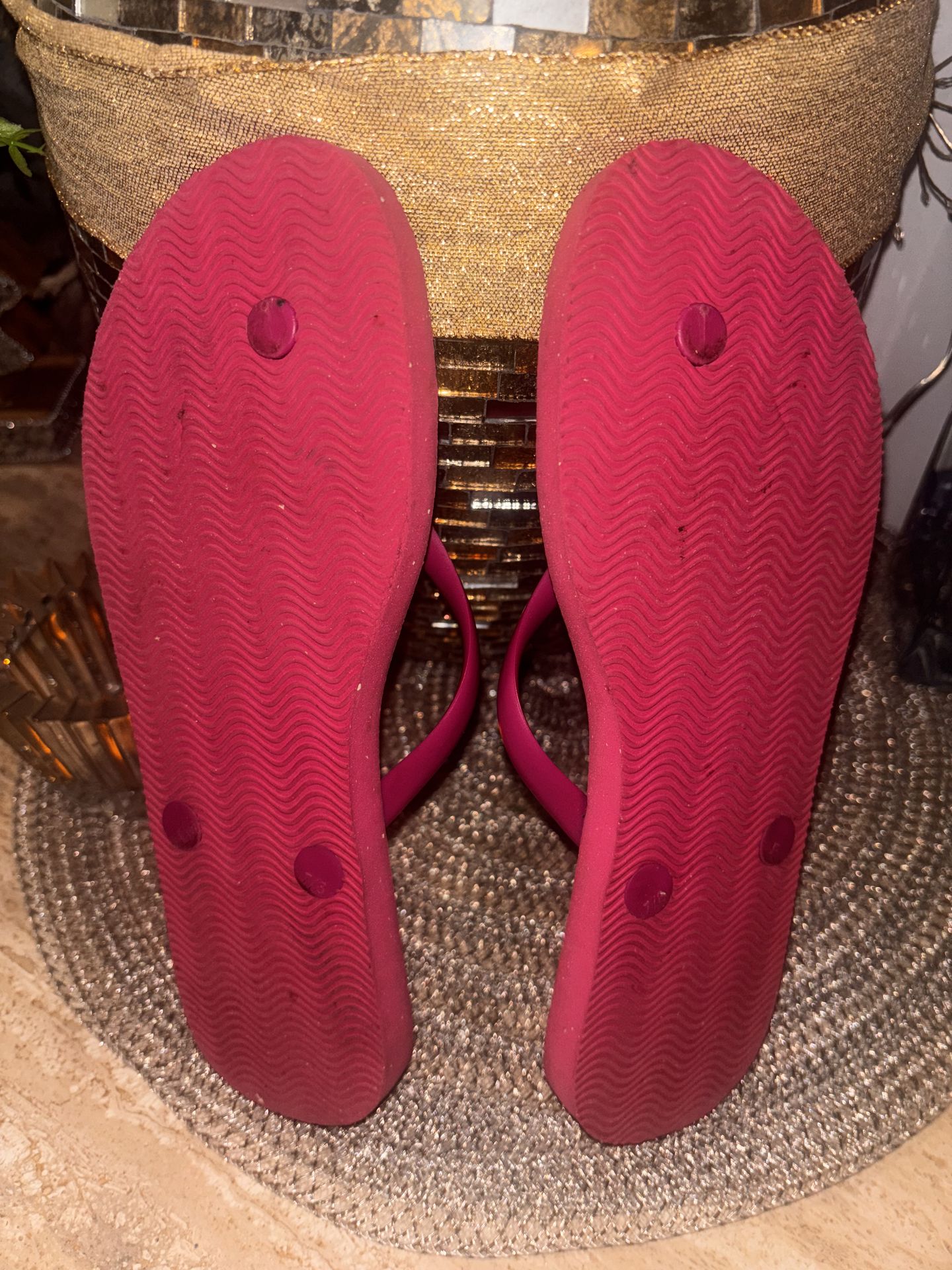 Be Forever Floral Dog Flip-Flops – Women’s 6.5–7 - photo 4