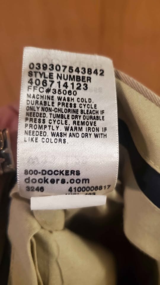 Men's Dockers Pants 33 x 29 - 100% Cotton - photo 5