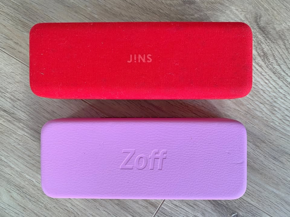JINS and Zoff Eyeglasses Hard Cases (2)