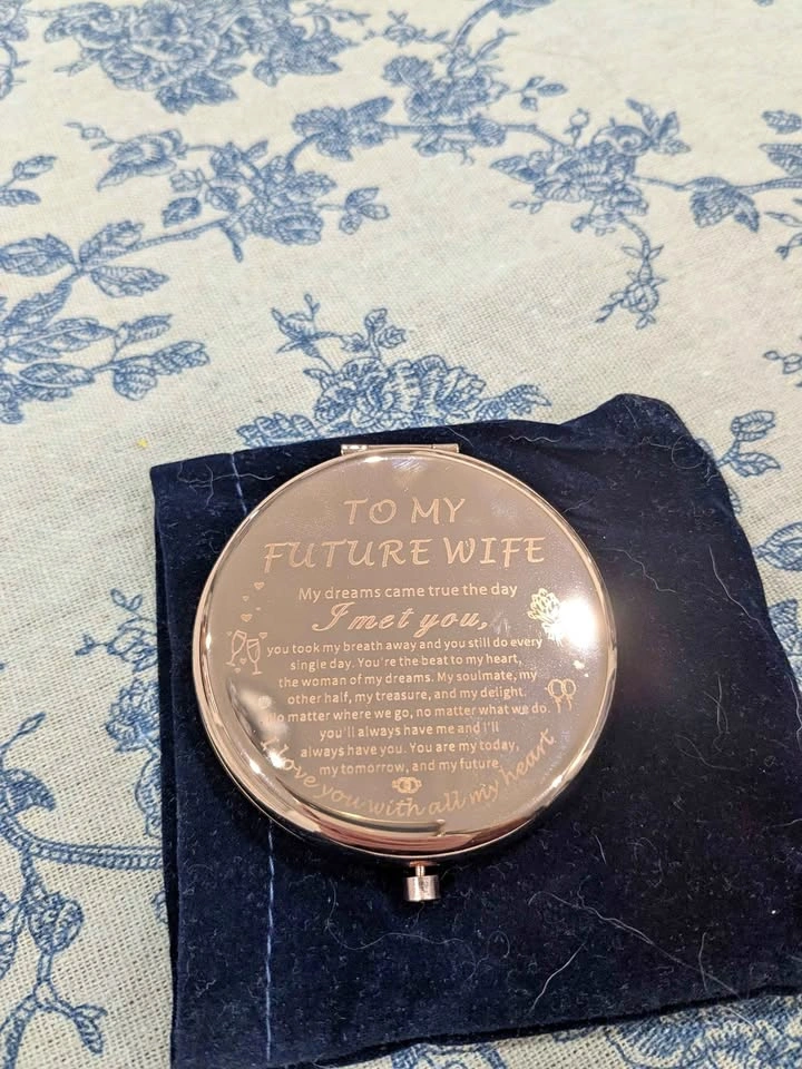 Makeup Mirror Compact To My Future Wife Valentine's Engagement G