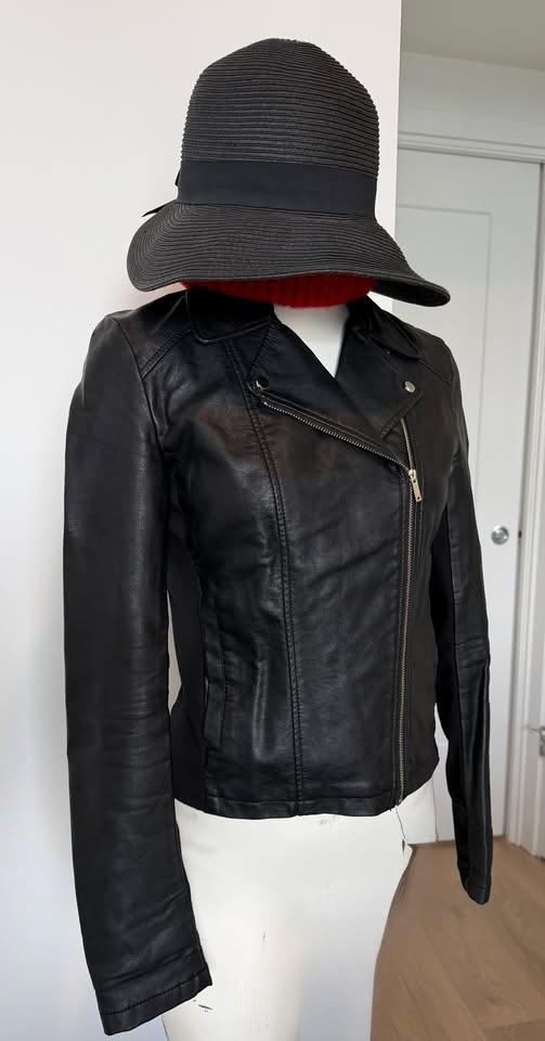 Faux Leather Moto Jacket - Dynamite - photo 2