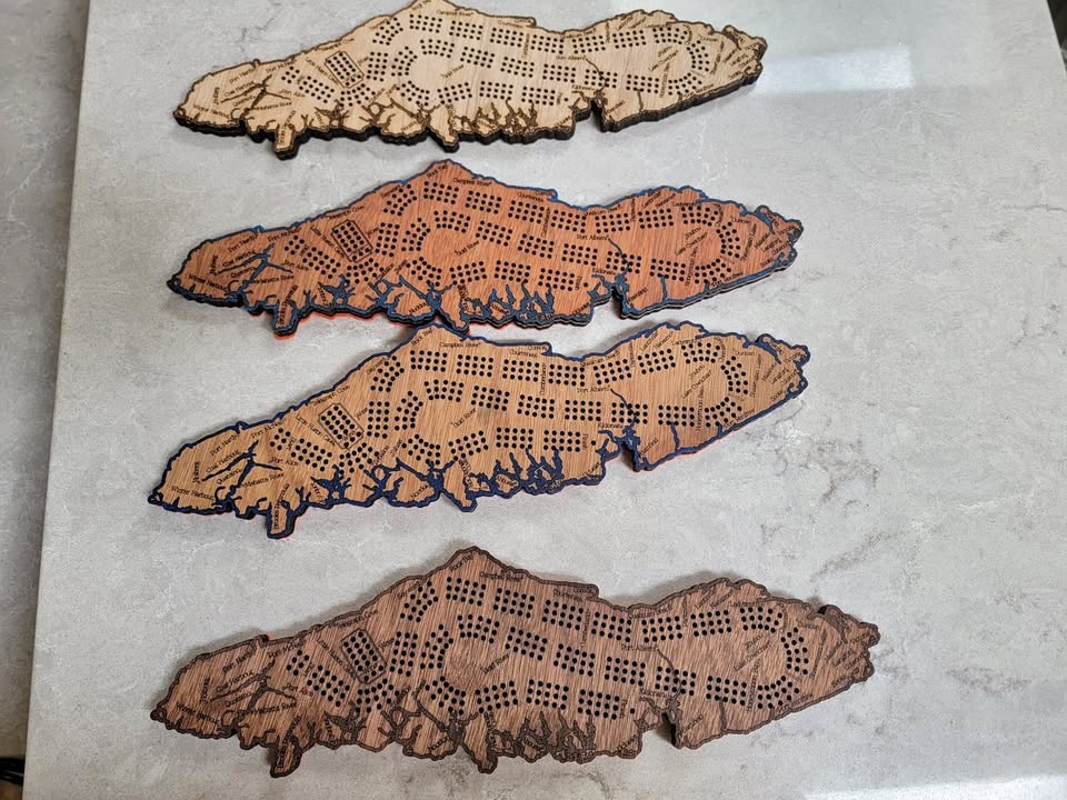 Large Size Cribbage Boards (Laser Cut)