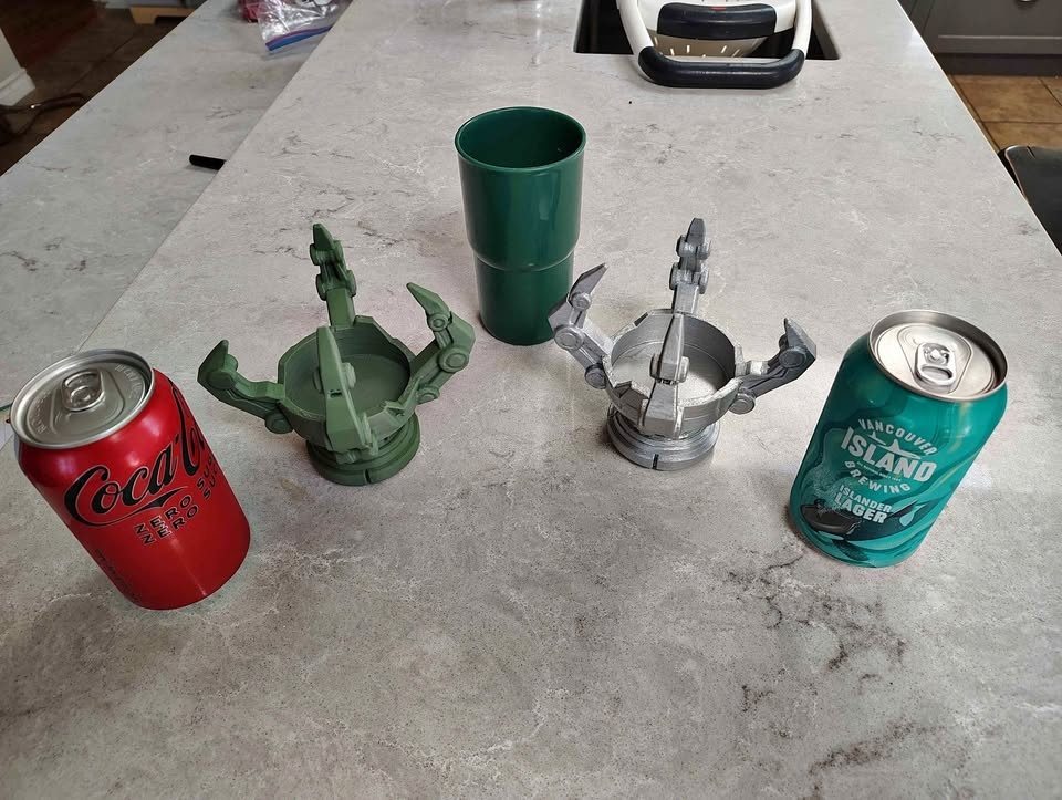 Mechanical Can or Cup Holder - 3D Printed