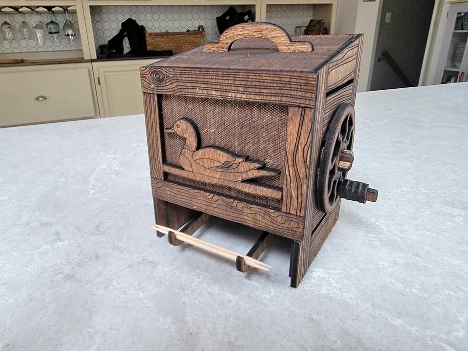 Wood Toothpick Dispenser