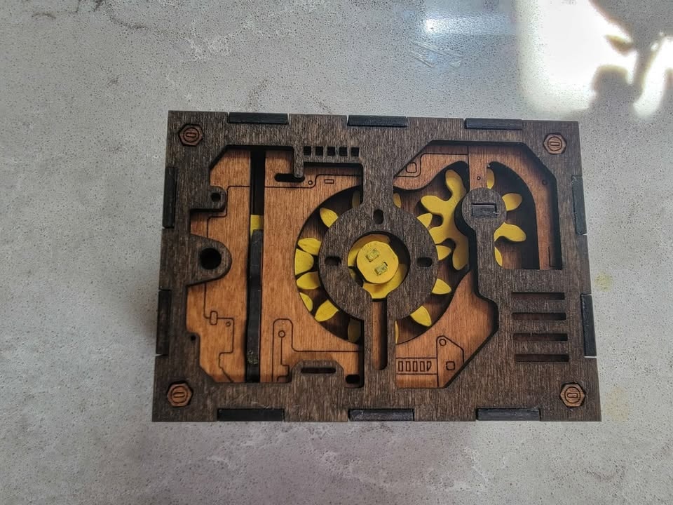 Laser Cut Wooden Card Box - photo 2