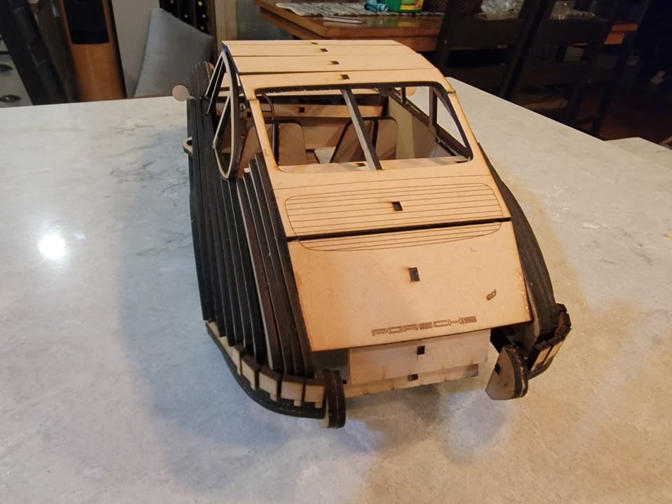 1964 Porsche 911 Laser Cut Wood Model - photo 2