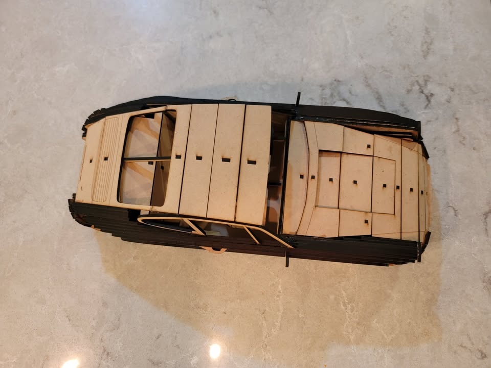 1964 Porsche 911 Laser Cut Wood Model - photo 4