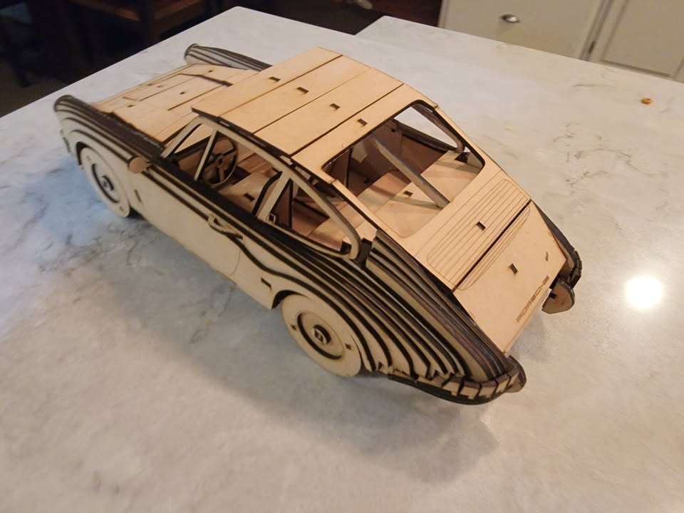 1964 Porsche 911 Laser Cut Wood Model - photo 5