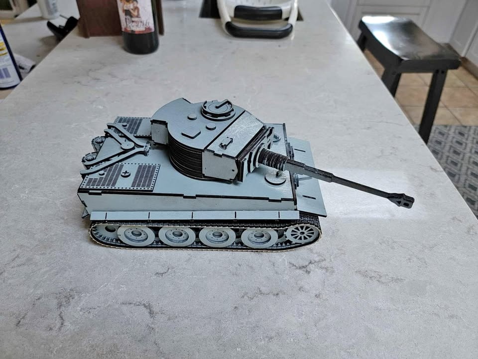 Tiger E Panzer Tank - Laser Cut & Hand Assembled