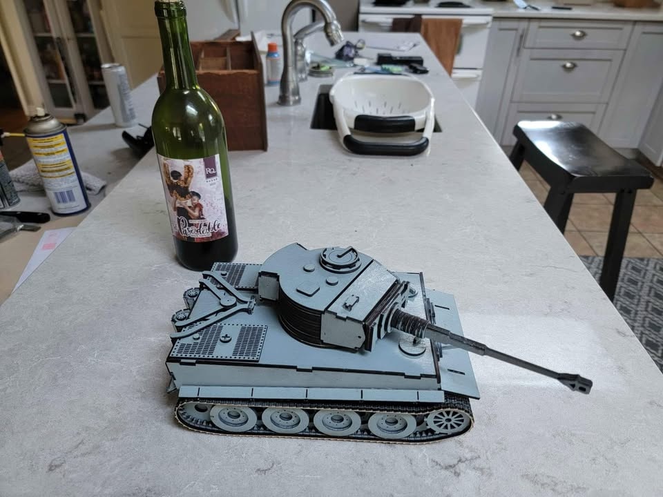 Tiger E Panzer Tank - Laser Cut & Hand Assembled - photo 2