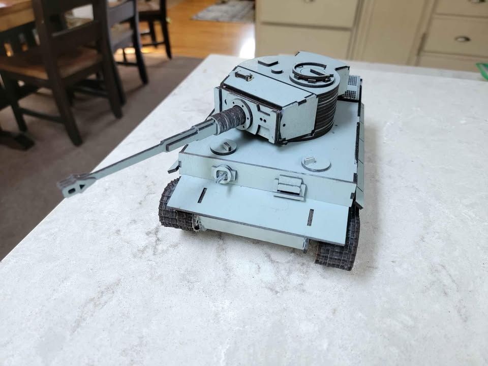 Tiger E Panzer Tank - Laser Cut & Hand Assembled - photo 5