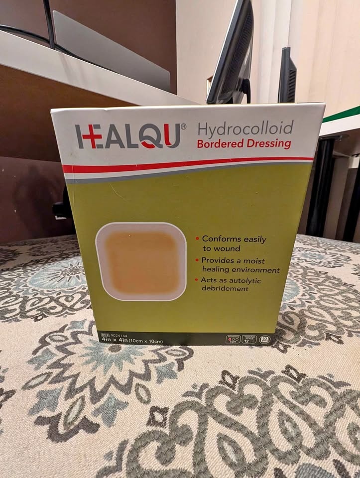 HEALQU Hydrocolloid Dressings (4x4) - Box of 10 - NEW