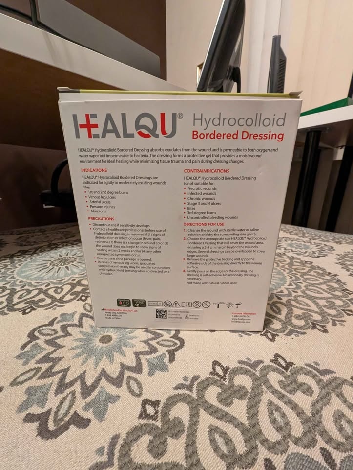 HEALQU Hydrocolloid Dressings (4x4) - Box of 10 - NEW - photo 2
