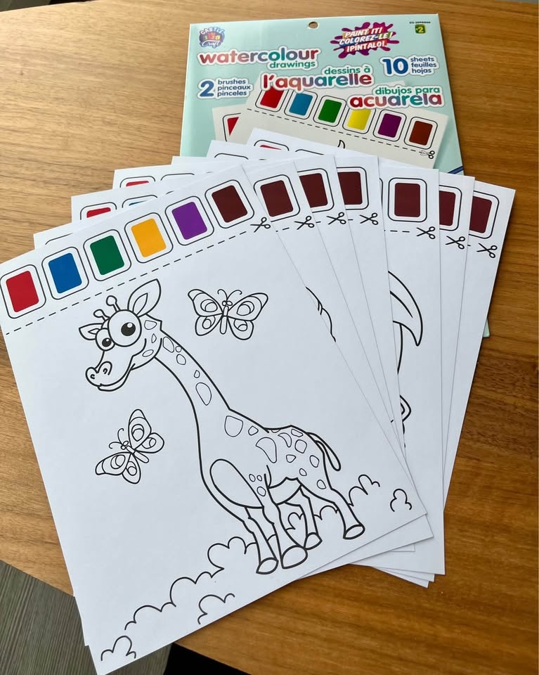 Acrylic Paint Set + Brushes + Watercolor Activity Sheets - photo 4