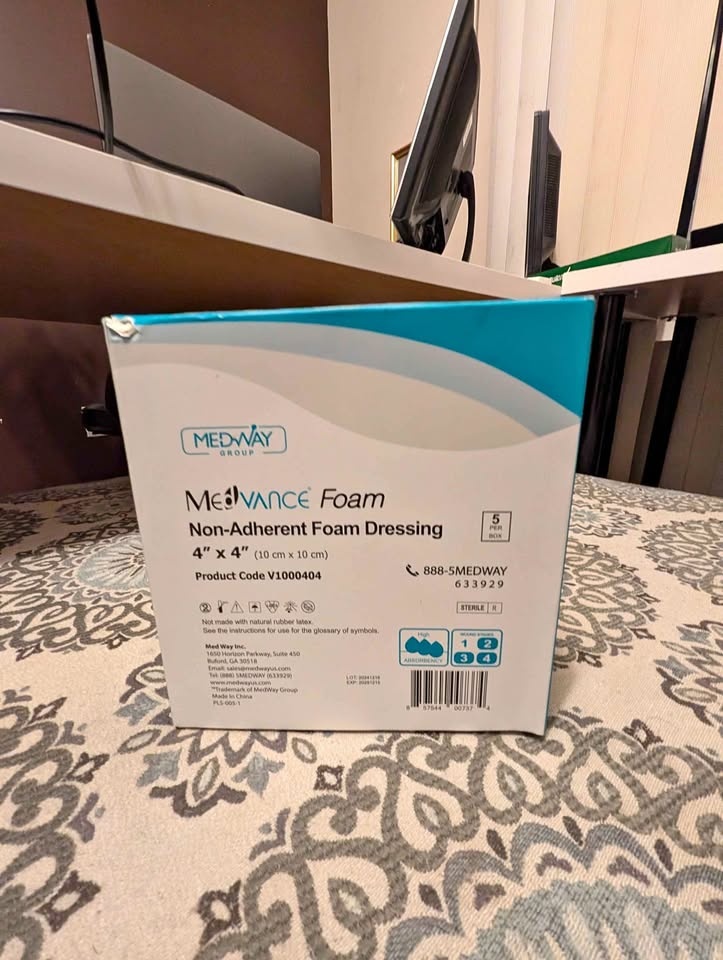 MedVance Non-Adherent Foam Dressings (4x4) – Sterile & Sealed! 🛡