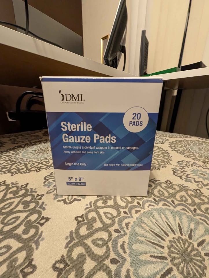 NEW Dynarex 5" x 9" Sterile Gauze Pads (Box of 20) – XL Size - photo 2