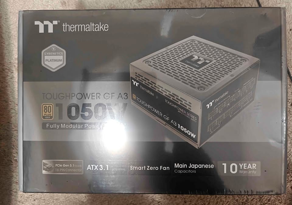 New Thermaltake GF A3 1050W PCIE 5.1 80+ Gold PSU