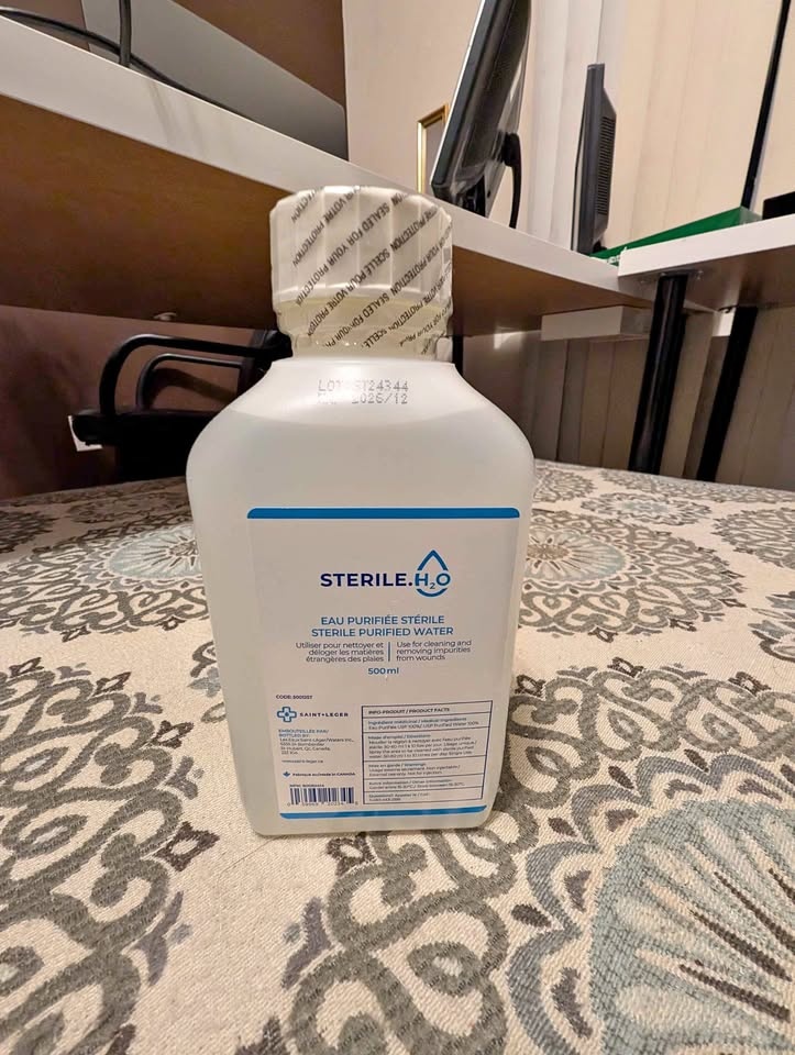 💧 SEALED 500ml Sterile Purified Water – Medical Grade – READY NO