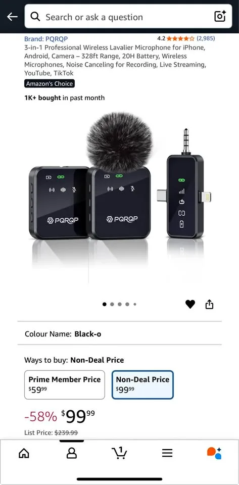 3 in 1 Wireless Lavalier Microphone - New thumbnail