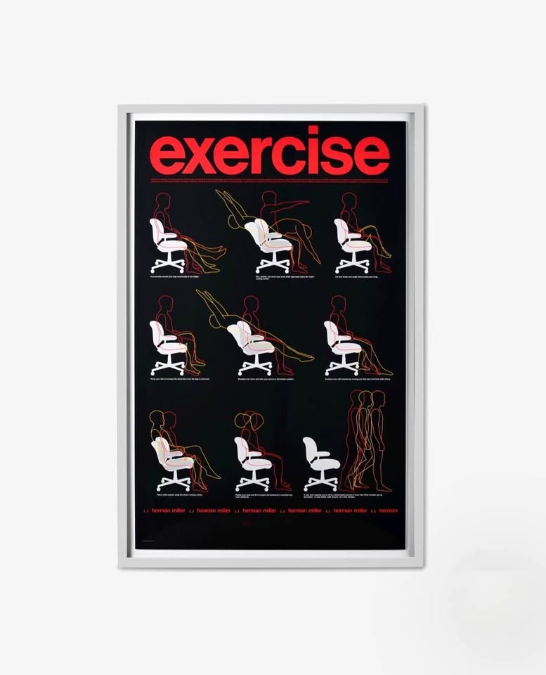 Herman Miller Framed Poster - Ergon Chair Art