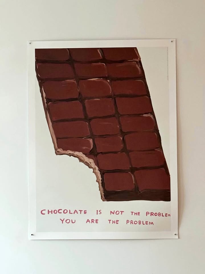 David Shrigley Chocolate Poster
