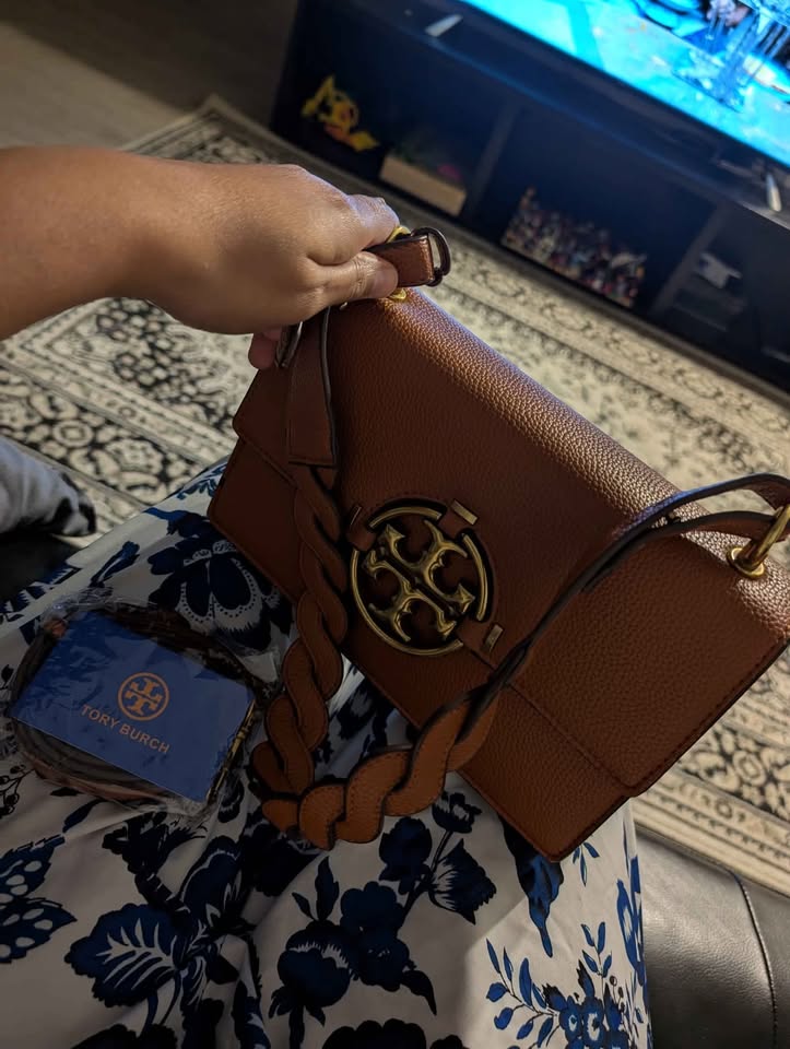 Brown leather Tory Burch shoulder bag #original - photo 2