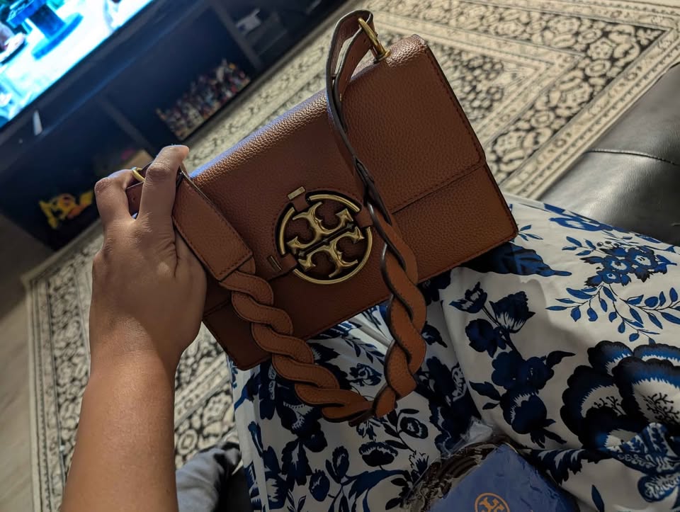 Brown leather Tory Burch shoulder bag #original - photo 3