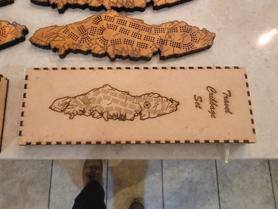 Travel Size Custom Cribbage Board (Laser Cut) - photo 4