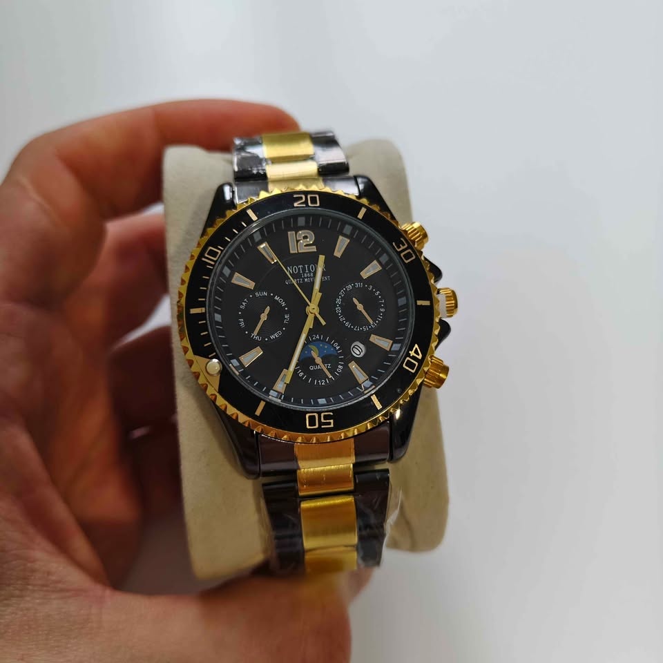 Nice Black and Gold Full Metal Watch ⌚ - photo 4