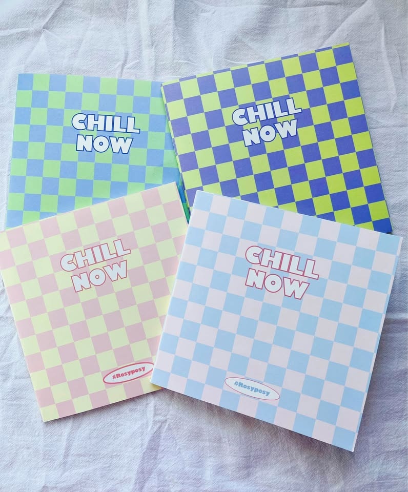 Rosyposy Chill Now Checkered Notebooks Set