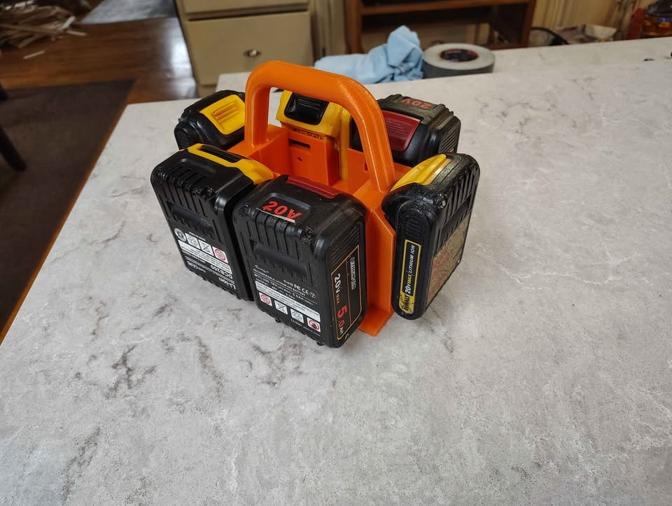 DeWalt 3D Printed 20V Battery Caddy - photo 4