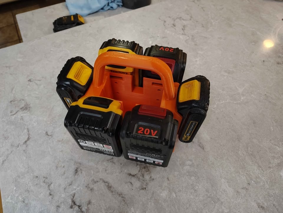 DeWalt 3D Printed 20V Battery Caddy - photo 5