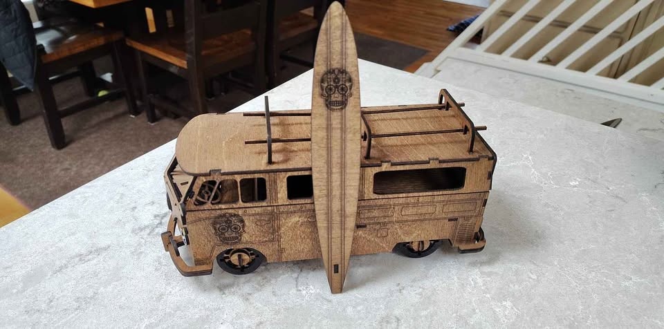 VW Surfer Van Laser Cut Model - photo 3
