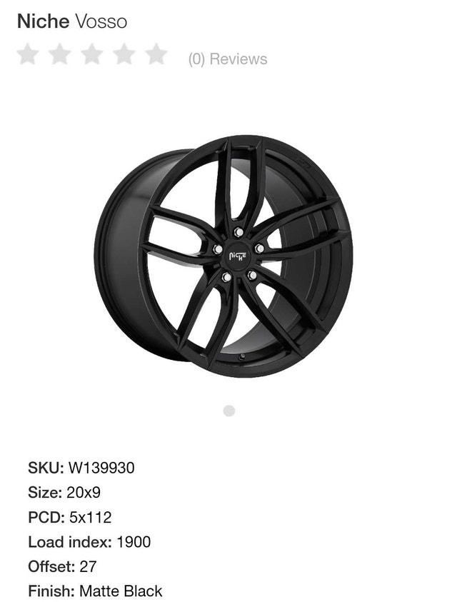 Winter Rims + Tires - Niche M203 Vosso BD 20"