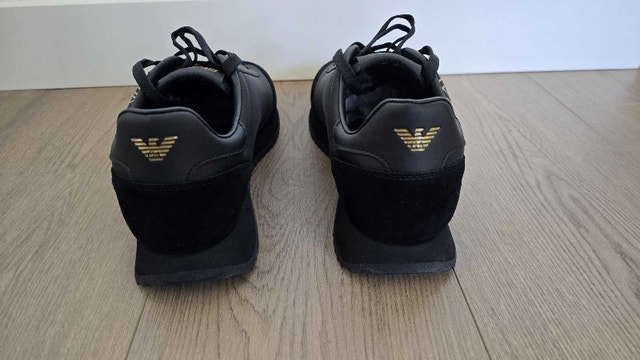 Armani EA7 Black and White Vintage Sneakers - $120 - photo 3