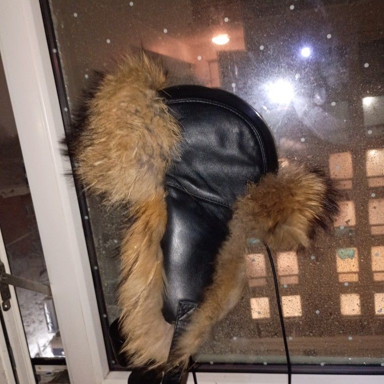 Real Ushanka Russian Racoon Fur Xtreme Cold - photo 3