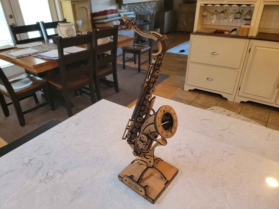 Laser Cut Wooden Saxophone 3D Model - photo 2